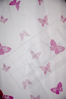 Zasłonka Butterfly Pink 627-01